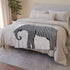 Marty Dog an Abstract Elephant Silhouette Created Entir — 50×60 Plush Throw Blanket — Draped Over Sofa & Bed Lifestyle View