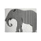 Marty Dog an Abstract Elephant Silhouette Created Entir — 50×60 Plush Throw Blanket — Full Spread Plush Fleece Artwork View