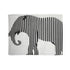 Marty Dog an Abstract Elephant Silhouette Created Entir — 50×60 Plush Throw Blanket — Full Spread Plush Fleece Artwork View