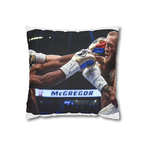 Mayweather Mcgregor Boxing — 40×40 Cushion Cover — Front 40×40 cm Square Cushion View