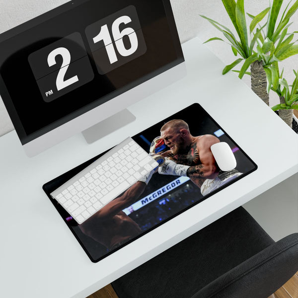 Mayweather Mcgregor Boxing — XXL Gaming Desk Mat — Gaming & Workspace Desk Setup View