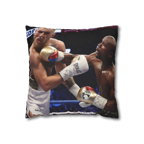 Mayweather Mcgregor — 40×40 Cushion Cover — Front 40×40 cm Square Cushion View