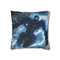 Mech Warrior under Lightning Storm — 40×40 Cushion Cover — Front 40×40 cm Square Cushion View