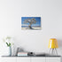 Mechanical Tree in Metallic Desert — Stretched Canvas Wall Art — Living Room Wall Lifestyle View