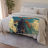Mechanical Windmill Generating Gravity — 50×60 Plush Throw Blanket — 300 GSM Plush Coral Fleece Texture Close-Up