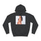 Megan Rain Graphic Unisex College Hoodie - Jet Black Front