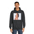 Megan Rain Graphic Unisex College Hoodie - Lifestyle Model View