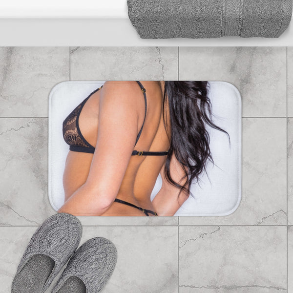 Megan Rain — Memory Foam Bath Mat — Modern Bathroom Floor Lifestyle View