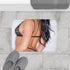 Megan Rain — 61×43 Memory Foam Bath Mat — Modern Bathroom Floor Lifestyle View