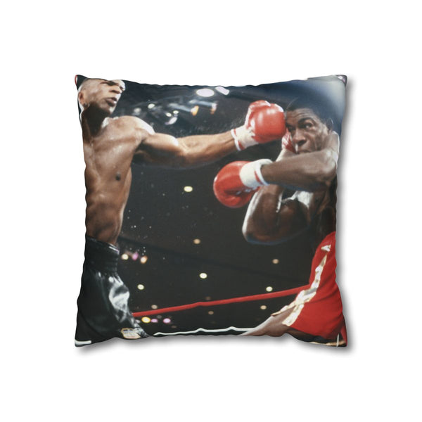 Mike Tyson and Frank Bruno — 40×40 Cushion Cover — Front 40×40 cm Square Cushion View