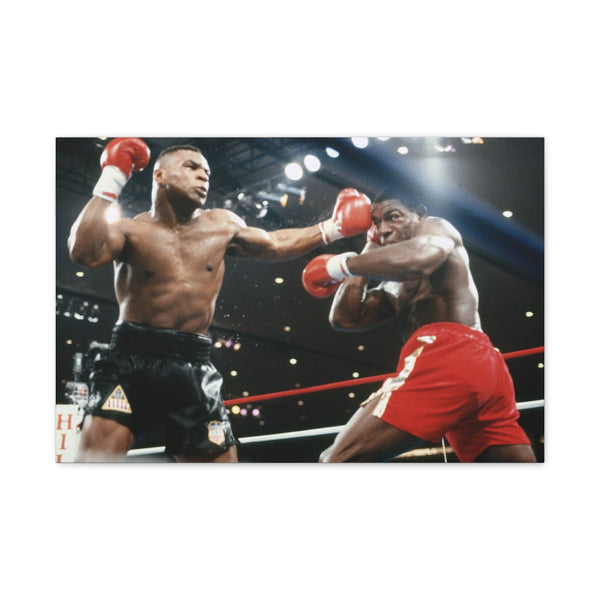 Mike Tyson and Frank Bruno — 24×16 Canvas Wall Art — Front Gallery-Wrapped Canvas View