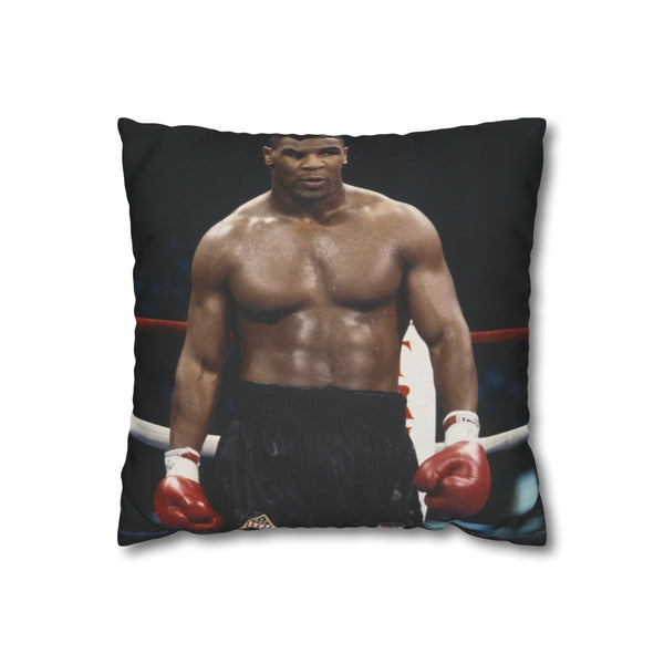 Mike Tyson Boxing — 40×40 Cushion Cover — Front 40×40 cm Square Cushion View
