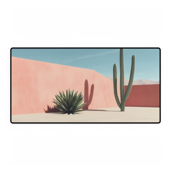 Minimal Desert Scene with Sharp Shadows (Edition II) — XXL Gaming Desk Mat — Full Top-Down Artwork View