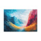 Minimalistic Mountain Landscape with Bold Colors — 24×16 Canvas Wall Art — Front Gallery-Wrapped Canvas View