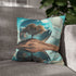 Mirror Planet Reflecting Earths Dreams — Double-Sided Cushion Cover — Sofa & Armchair Living Room Lifestyle View