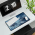 Mirror Sea Reflecting Alternate World — XL & XXL Desk Mat — Gaming & Workspace Desk Setup View