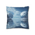 Mirror Sea Reflecting Alternate World — 40×40 Cushion Cover — Sofa & Living Room Lifestyle View