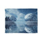 Mirror Sea Reflecting Alternate World Plush Fleece Throw Blanket