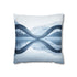 Mirrored River Bending into Infinity Loop — 40×40 Cushion Cover — Front 40×40 cm Square Cushion View