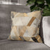 Pearl & Gold Modern Kilim Geometric Square Cushion Cover - Product in Use