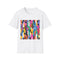 Bold Modern Geometric Seamless Pattern — Graphic Cotton T-Shirt — Front Graphic Print View
