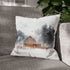 Modern Barn — Faux Suede Cushion Cover — Sofa & Living Room Lifestyle View