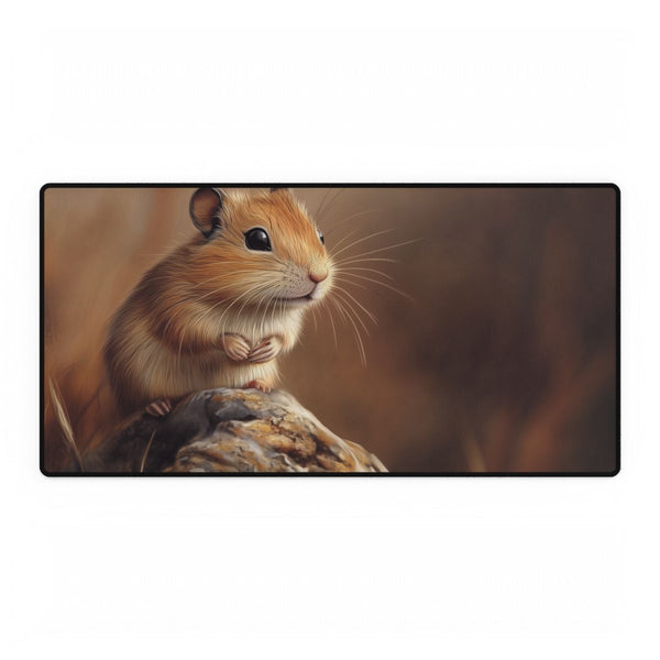 Mongolian Gerbil Gerbil Cute Painting (Edition XIV) — XXL Gaming Desk Mat — Full Top-Down Artwork View