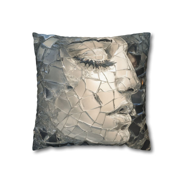 Moon Made of Shattered Glass — Double-Sided Cushion Cover — Front Double-Sided Cushion View