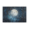 Moon Spider Weaving Web of Silver — 24×16 Canvas Wall Art — Front Gallery-Wrapped Canvas View