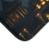 Moonlight Temple with Levitating Torches — Memory Foam Bath Mat — Microfibre Texture Close-Up View
