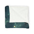 Moonlight Temple with Levitating Torches — 50×60 Plush Throw Blanket — Draped Over Sofa & Bed Lifestyle View