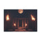 Moonlight Temple with Levitating Torches — 24×16 Canvas Wall Art — Front Gallery-Wrapped Canvas View