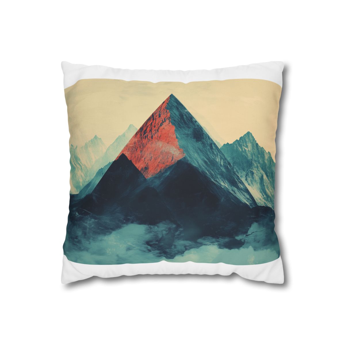 Mountain Grunge Abstract Pillowcase