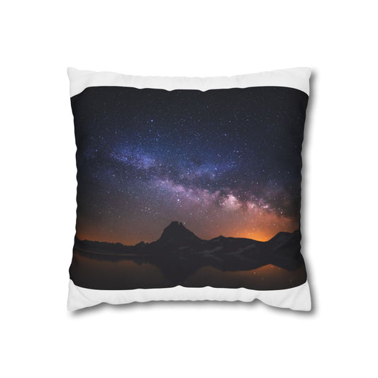 Mountain Nightscape Pillow Case