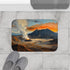 Mt Bromo Indonesia Fiery Heart of East Java Sunrise — 61×43 Memory Foam Bath Mat — Modern Bathroom Floor Lifestyle View