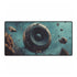 Music Waves Floating from Speaker Planet — XL & XXL Desk Mat — Full Top-Down Artwork View