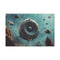 Music Floating from Cracked Speaker Plan — 24×16 Canvas Wall Art — Front Gallery-Wrapped Canvas View