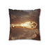 Mystic Key Floating over Canyon Altar — 40×40 Cushion Cover — Sofa & Living Room Lifestyle View