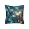 Mystical Wind Chimes Glowing in Night Double-Sided Square Cushion Cover