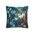 Mystical Wind Chimes Glowing in Night Double-Sided Square Cushion Cover