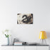 Mythical Beast Made of Ink — Stretched Canvas Wall Art — Living Room Wall Lifestyle View