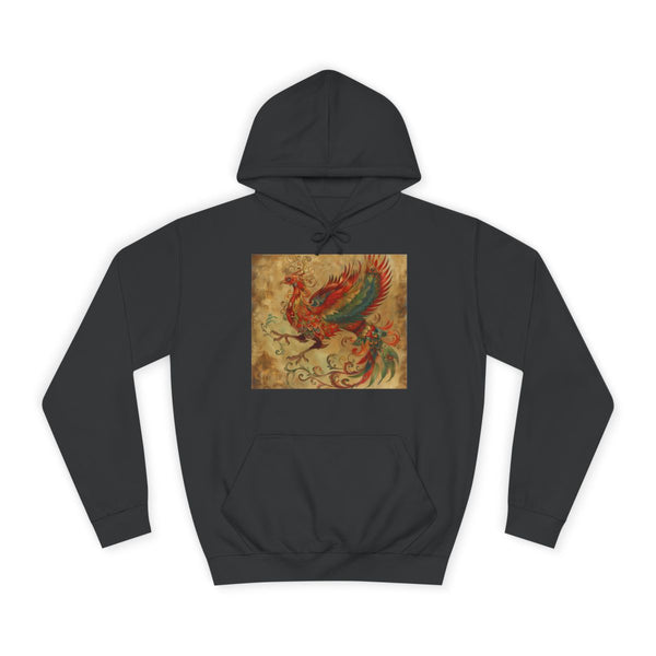 Mythical Phoenix — Heavyweight Graphic Hoodie — Front Heavyweight Fleece Hoodie View