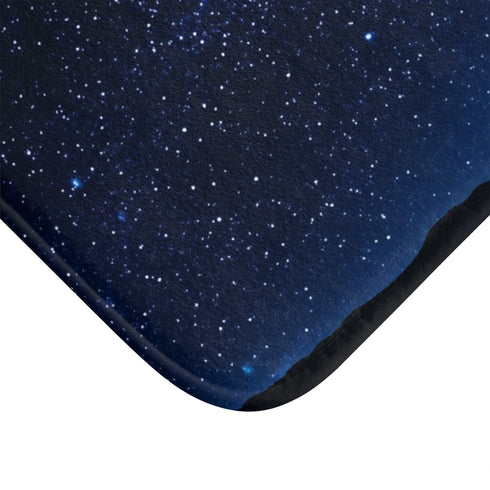 Namibrand Nature Reserve Namibia Starry Night Sky — 61×43 Memory Foam Bath Mat — Cushioned Memory Foam & Microfibre Close-Up