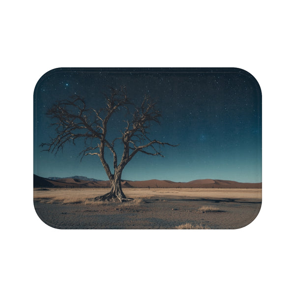 Namibrand Nature Reserve Namibia Starry Night Sky (Edition VI) — Memory Foam Bath Mat — Top-Down Memory Foam Bath Mat View