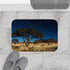 Namibrand Nature Reserve Namibia Starry Night Sky — 61×43 Memory Foam Bath Mat — Modern Bathroom Floor Lifestyle View