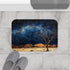Namibrand Nature Reserve Namibia Starry Night Sky P — 61×43 Memory Foam Bath Mat — Modern Bathroom Floor Lifestyle View
