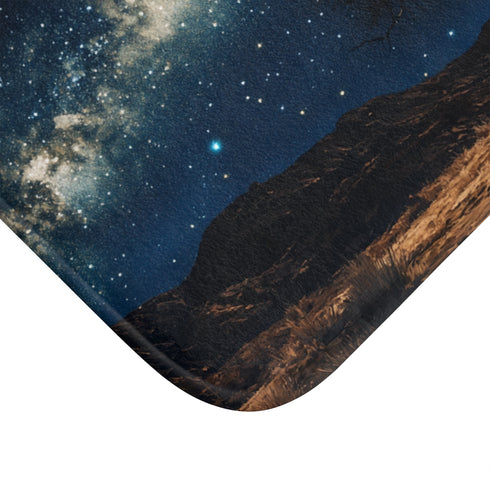 Namibrand Nature Reserve Namibia Starry Night Sky P — 61×43 Memory Foam Bath Mat — Cushioned Memory Foam & Microfibre Close-U