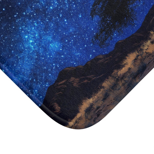 Namibrand Nature Reserve Namibia Starry Night Sky P — 61×43 Memory Foam Bath Mat — Cushioned Memory Foam & Microfibre Close-U