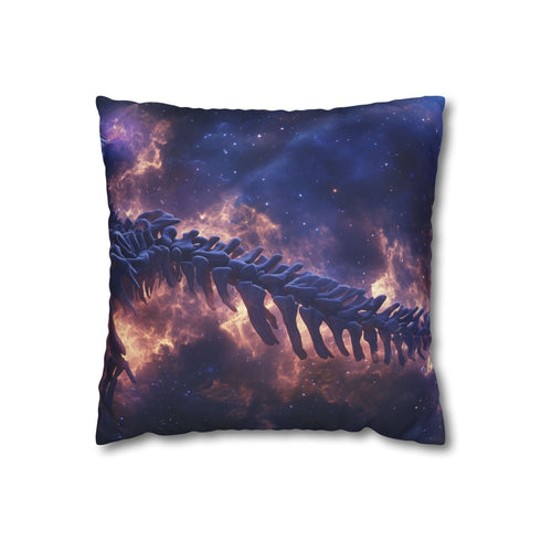 Nebula Forming Dragon Skeleton — Double-Sided Cushion Cover — Front Double-Sided Cushion View
