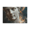 Nebula Inside Cracked Marble Statue — 24×16 Canvas Wall Art — Front Gallery-Wrapped Canvas View